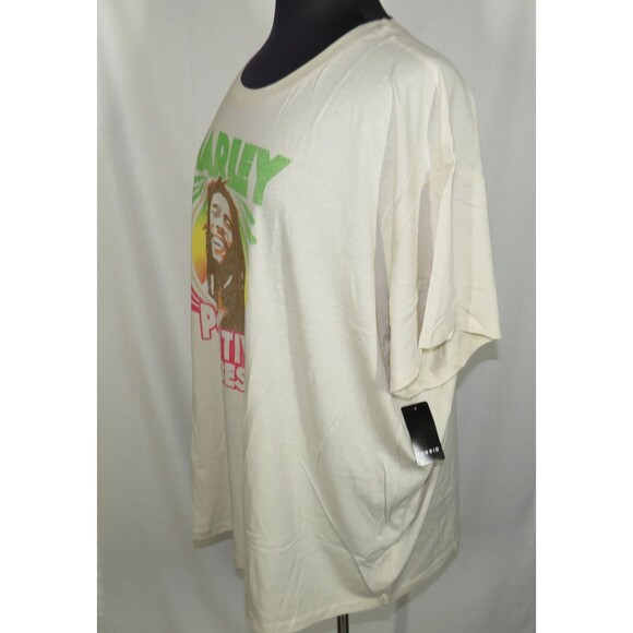 TORRID Bob Marley Positive Vibes Cotton Blend Relaxed Fit T-Shirt Plus Size 5X - Picture 5 of 7